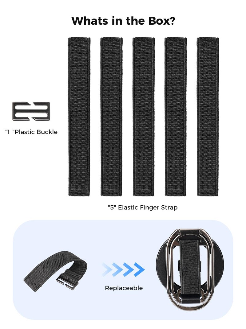 SUPERONE for Phone Grip Adjustment Finger Loop Strap, Elastic Finger Strap 5 PCS - Image 5