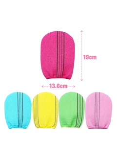 Oasisgalore 5 Pieces Exfoliating Gloves Reusable Body Scrub Bath Towel for Body Deep Cleaning  - Image 2