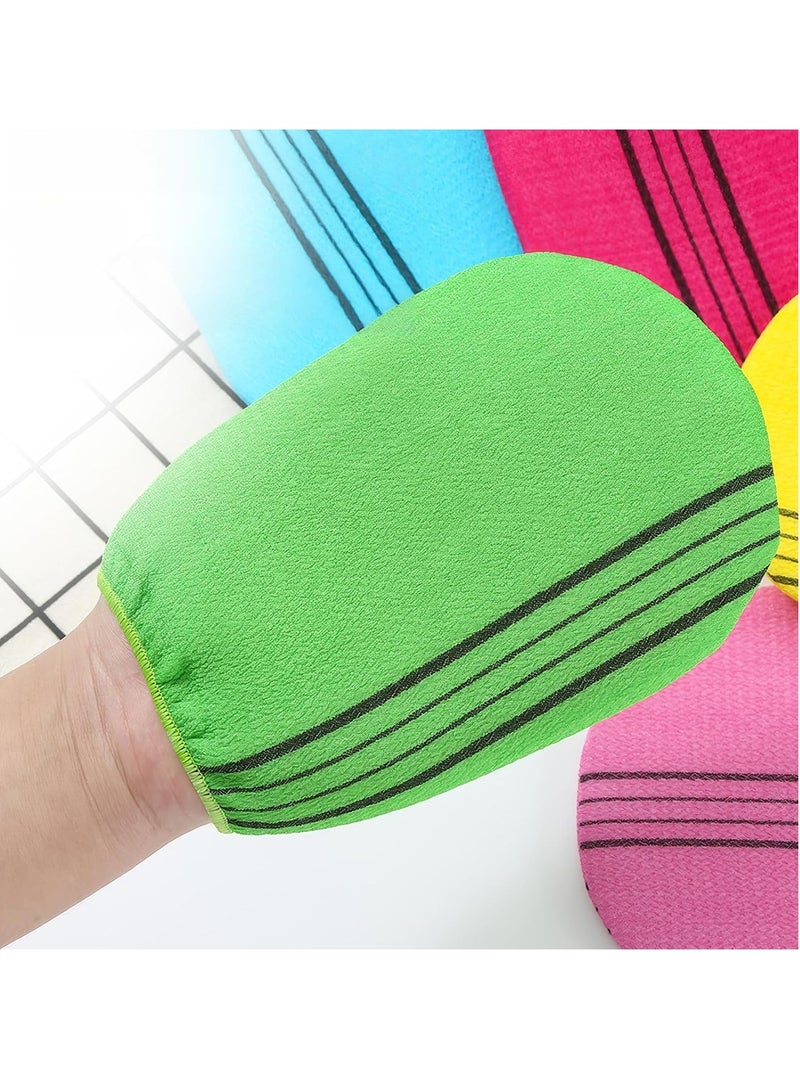 Oasisgalore 5 Pieces Exfoliating Gloves Reusable Body Scrub Bath Towel for Body Deep Cleaning - Image 3