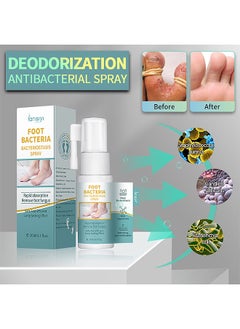 lansiyi Foot Bacteria Bacteriostasis Spray, Shoe Deodorizer Foot Spray Odor Smell Eliminator Freshener For Athlete Sweat Feet Skin Repair, Natural Ingredients Soothe And Feet Itchy Care Spray  - Image 3