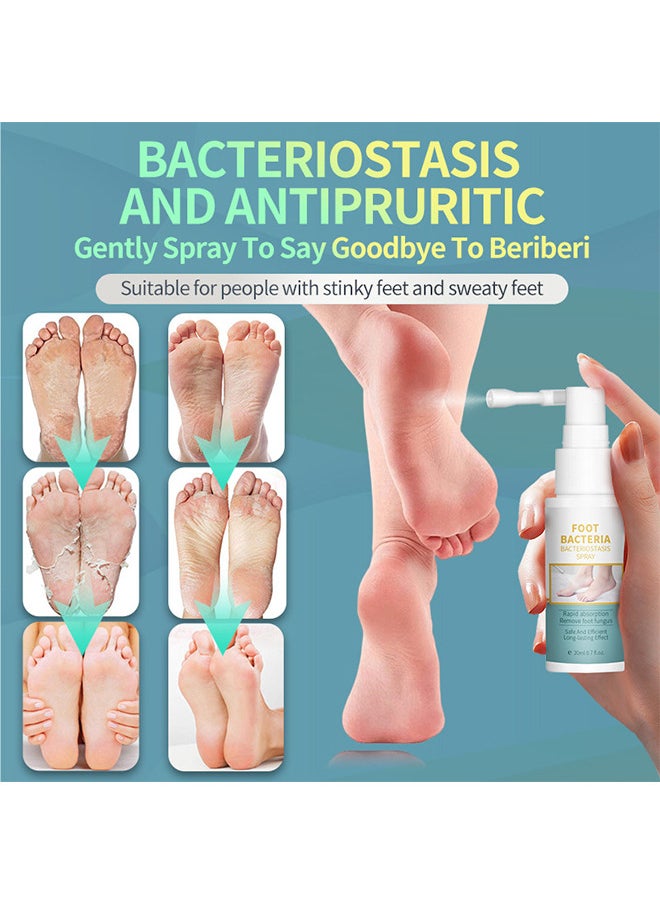 lansiyi - Foot Bacteria Bacteriostasis Spray, Shoe Deodorizer Foot Spray Odor Smell Eliminator Freshener For Athlete Sweat Feet Skin Repair, Natural Ingredients Soothe And Feet Itchy Care Spray - Image 1