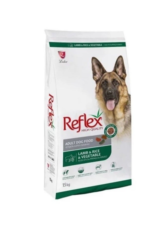 ريفليكس دراي فود للكلاب البالغة باللحم الضاني والأرز  3 kg