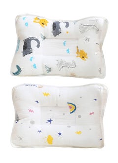 ZCM-HAPPY 2 Piece Baby Pillow Cartoon Pattern Children Shaped Pillow for Head Protection Anti Roll Baby Bedding Nursing Pillow Infant Head Support Soft Cute Comfortable Baby Head Support Pillow  - Image 2