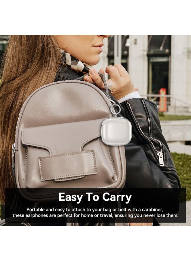 Transparent Case for beats Powerbeats Pro 2, Soft Cover with Carabiner Cleaning Kit - Image 5