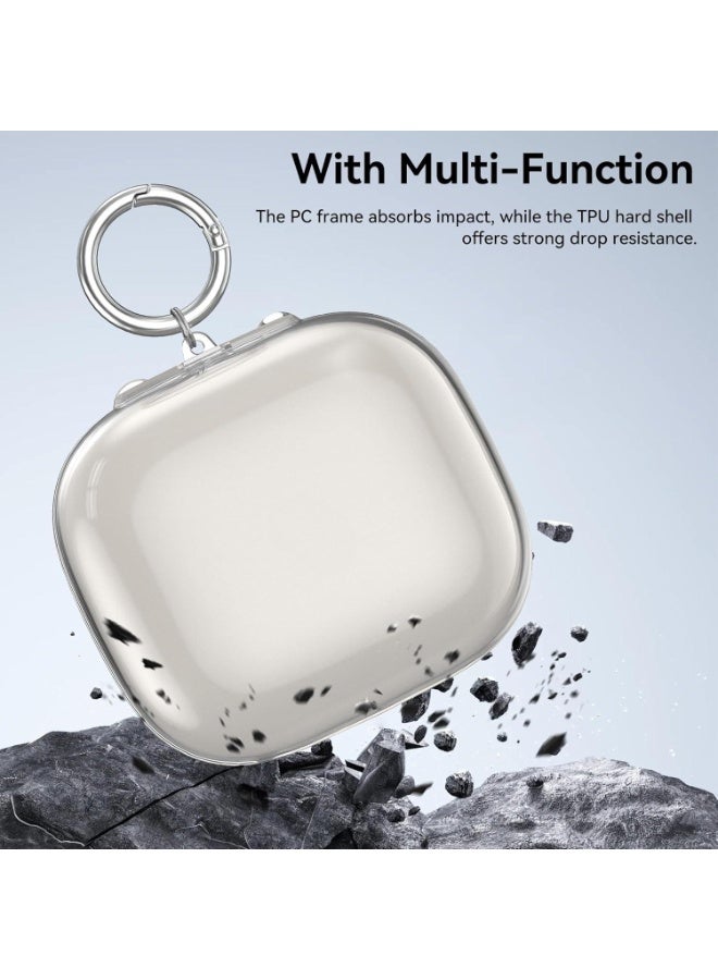 Transparent Case for beats Powerbeats Pro 2, Soft Cover with Carabiner Cleaning Kit - Image 3