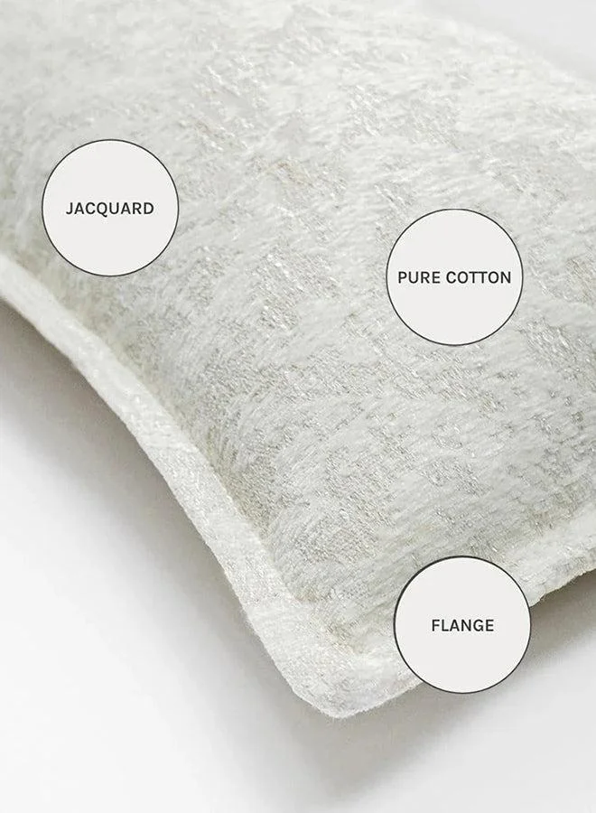 KNOT HOME Cushion Aidan Bianca (with filler) Pillow Knot Home Cover Set for Modern Sofa Contemporary Living Room Bedroom and Office Soft Washable