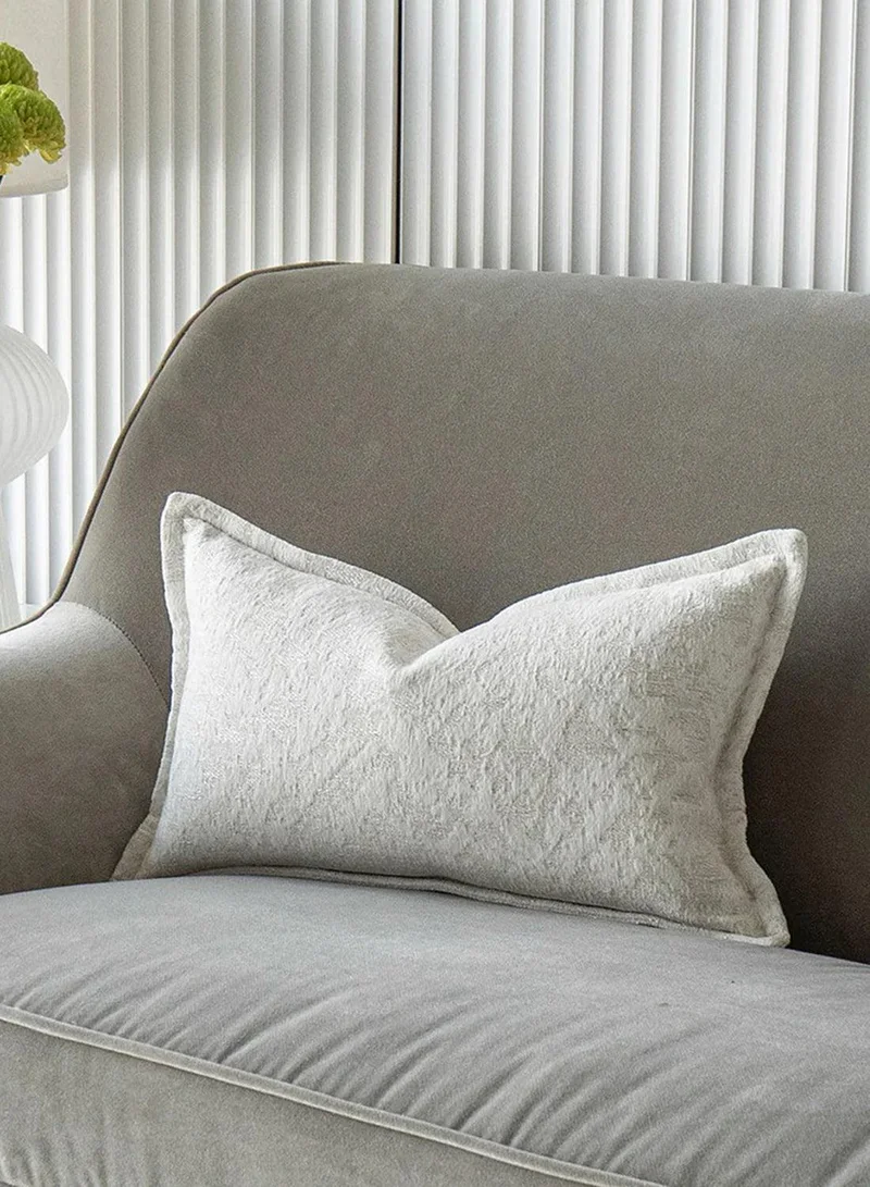 KNOT HOME Cushion Aidan Bianca (with filler) Pillow Knot Home Cover Set for Modern Sofa Contemporary Living Room Bedroom and Office Soft Washable