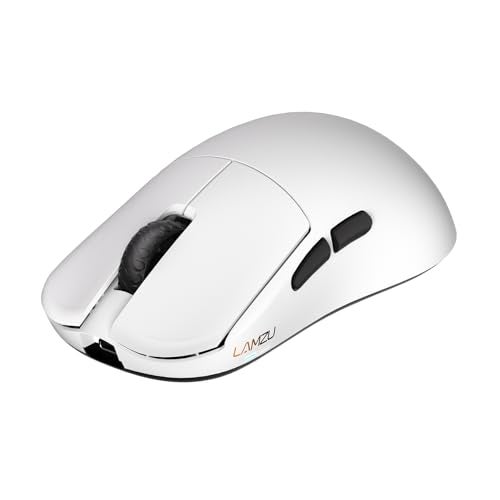 Lamzu Inca Gaming Mouse, 8K Polling Rate, Optical Switches, TTC Encoder, Paw3950 IC, Nordic 52840 MCU, Symmetrical High-Hump, Recommended for Claw-Grip Gamers, 8K Dongle Included (Black) - Image 4