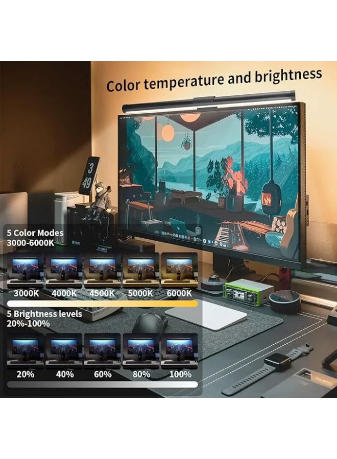 Magnetic Dual-Side Screen Bar – Touch-Control LED Monitor Light, Blue Light Blocking Eye-Protective Fill & Ambient Light - Image 3