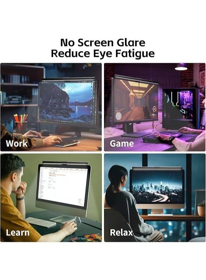 Magnetic Dual-Side Screen Bar – Touch-Control LED Monitor Light, Blue Light Blocking Eye-Protective Fill & Ambient Light - Image 4