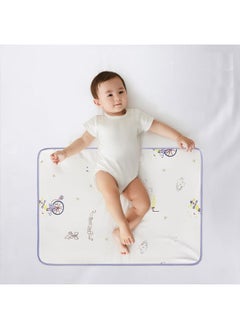 Be a better mom Happy Circus Printed Baby Changing Pads - Waterproof Cotton Diaper Pads - Portable Crib Mattress Playmats - Super Breathable Stretch 80x100cm  - Image 2