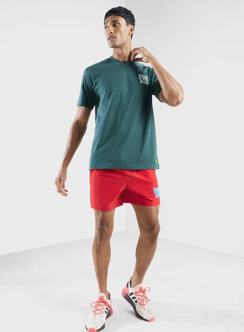 adidas شورت رجالي   أحمر أصلي