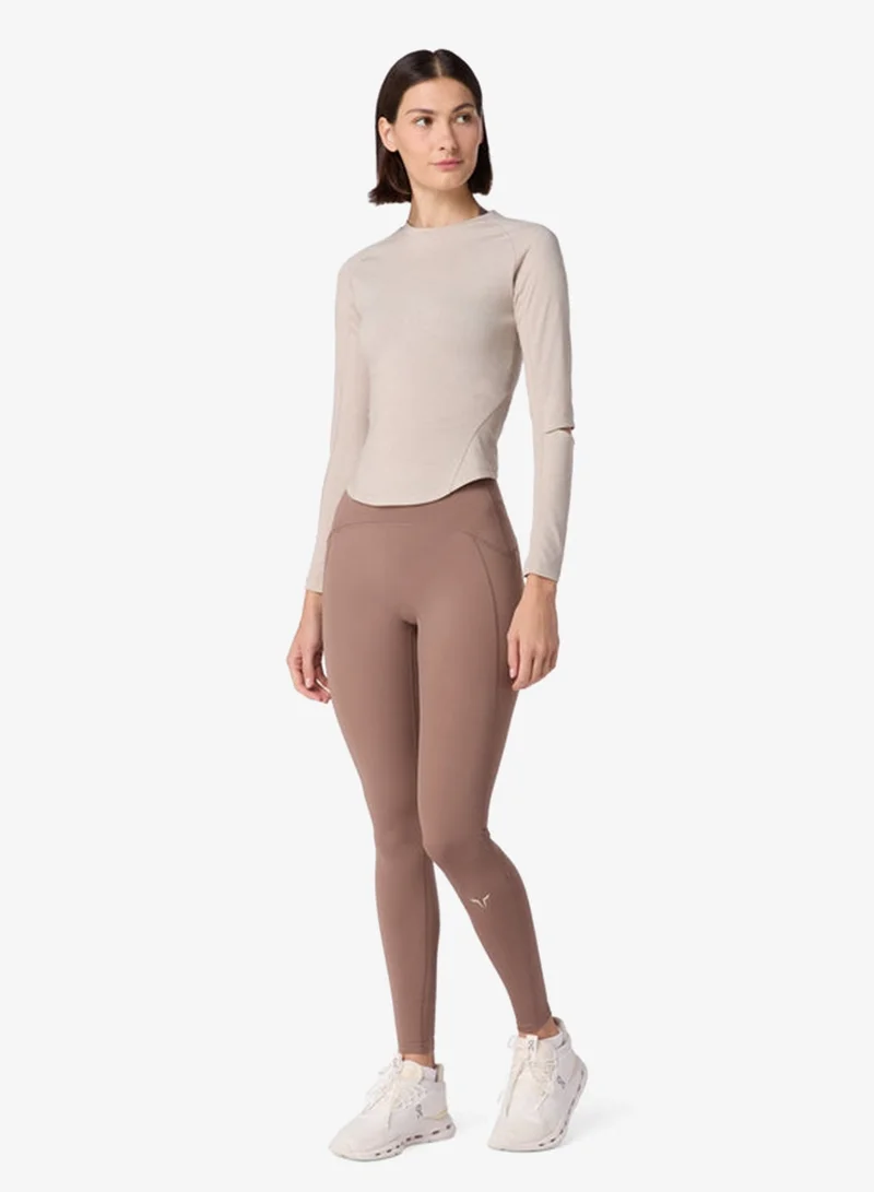 Squatwolf Silver Lining Marl Tdry™ Performance Long Sleeve Tee for Women | Best Price UAE