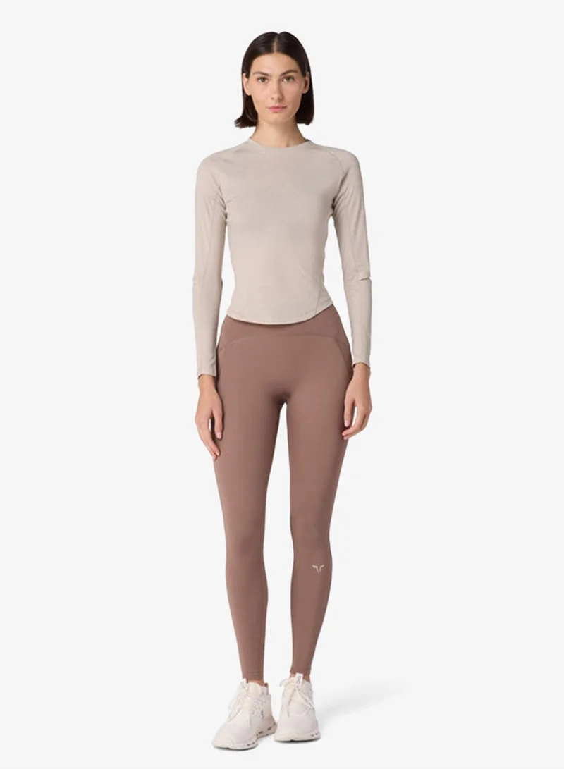 Squatwolf Silver Lining Marl Tdry™ Performance Long Sleeve Tee for Women | Best Price UAE