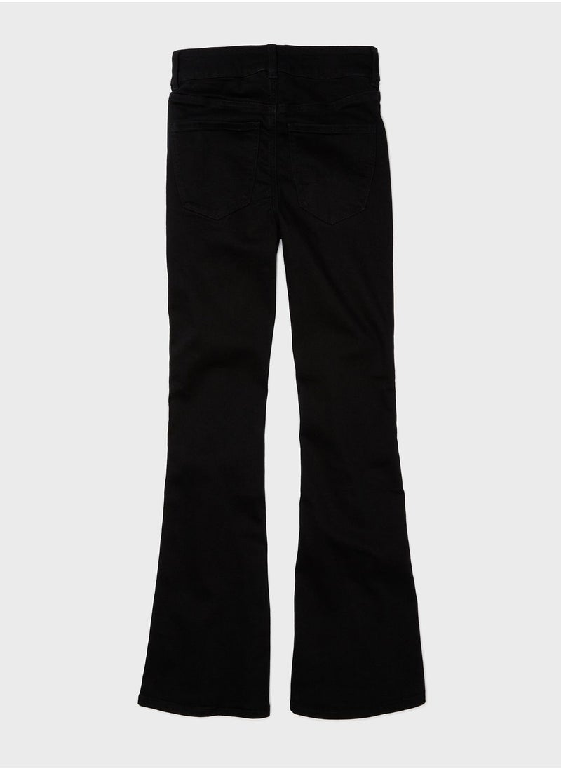 American Eagle - High Waist Straight Fit  Flared Jeans - Image 1