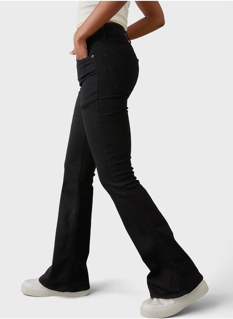 American Eagle - High Waist Straight Fit  Flared Jeans - Image 1