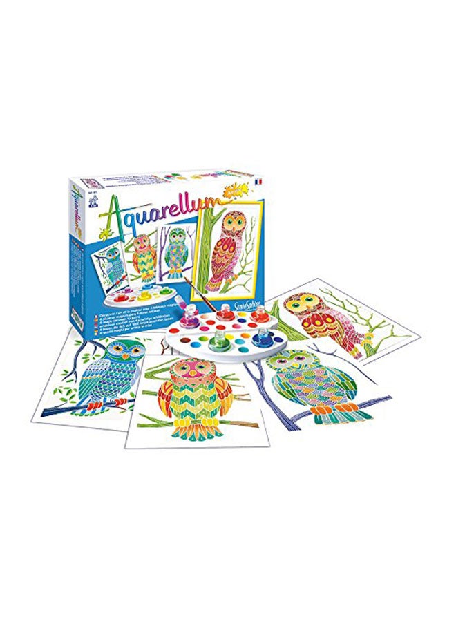 Sento Sphere Sen692A Aquarellum Junior Paint By Number Owls Magic Canvas - Image 2