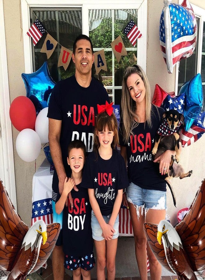 KHC-KHF USA-Balloons 4th of July 12PCS Patriotic Eagle Balloons Red White Blue USA Foil Decor Fourth of July Veterans Day Election Birthday Party Supplies - Image 4