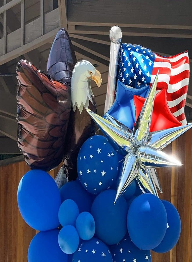 KHC-KHF USA-Balloons 4th of July 12PCS Patriotic Eagle Balloons Red White Blue USA Foil Decor Fourth of July Veterans Day Election Birthday Party Supplies - Image 5