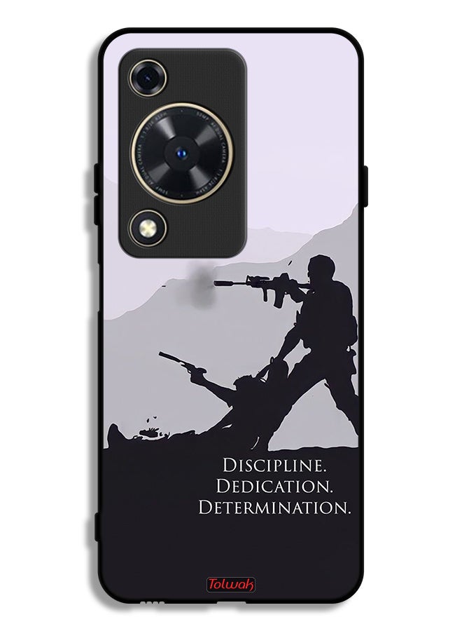 Tolwak Huawei Nova Y72S Protective Case Cover Discipline Dedication Determination