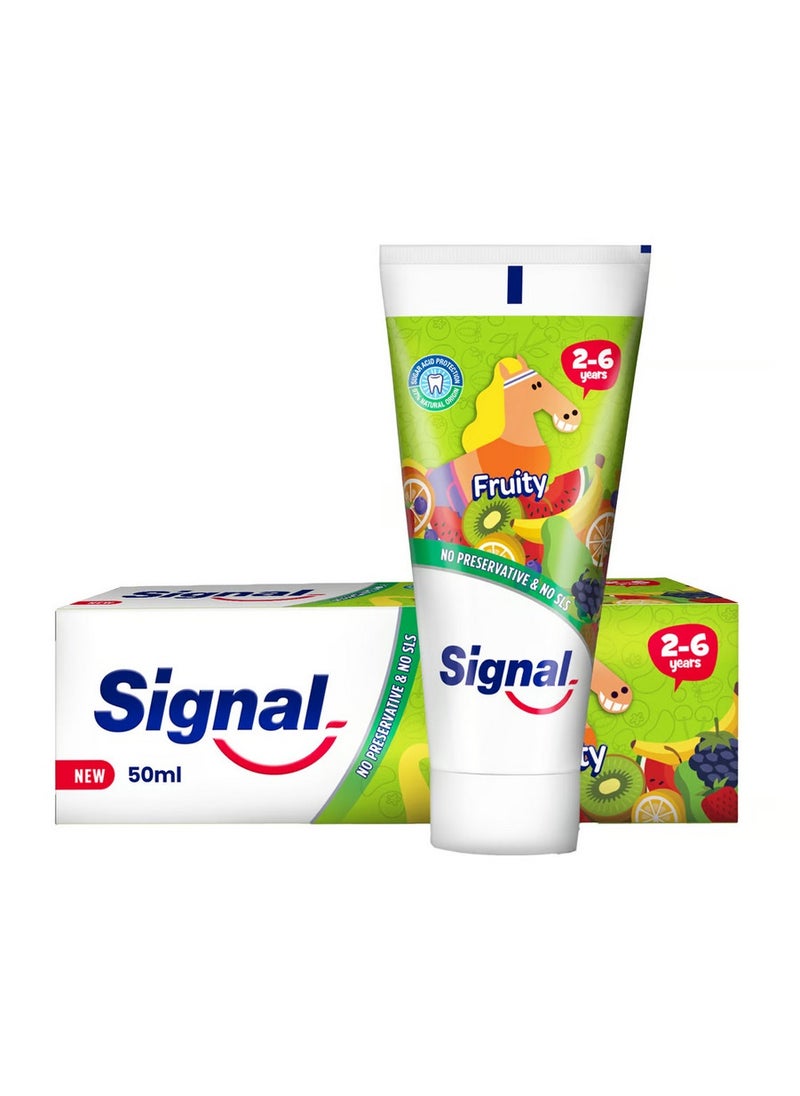 3 Pieces of Kids Toothpaste Fruity 50ml