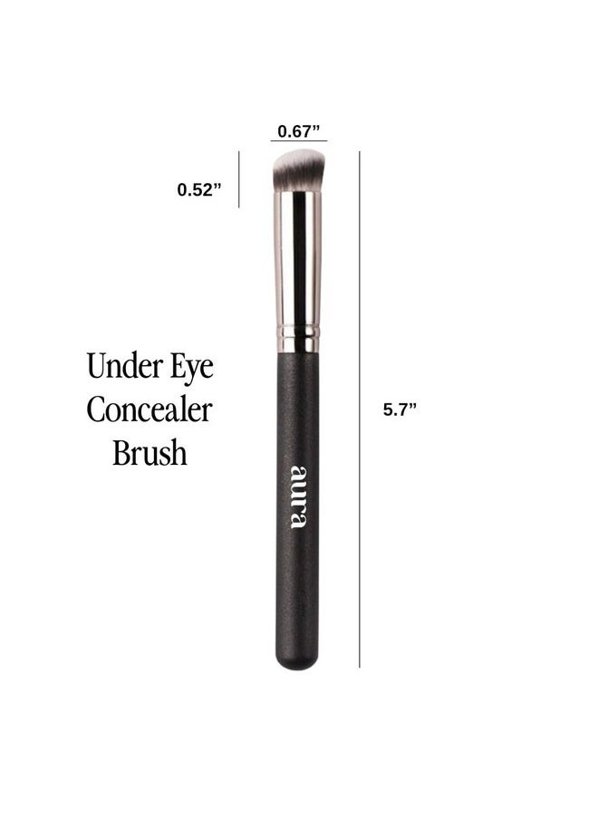 AURA - Ealer Brush By Aura. Under Eye, Nose Contour Brush For Concealing, Blending, Setting, Buffing With Powder, Liquid, Cream Cosmetics. Versatile Applicator For Flawless Finish. - Image 1