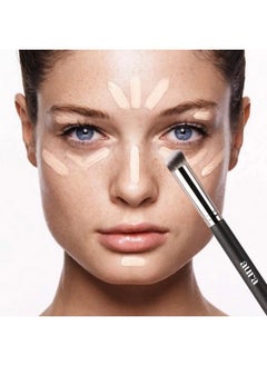 AURA Ealer Brush By Aura. Under Eye, Nose Contour Brush For Concealing, Blending, Setting, Buffing With Powder, Liquid, Cream Cosmetics. Versatile Applicator For Flawless Finish.  - Image 3