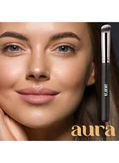 AURA Ealer Brush By Aura. Under Eye, Nose Contour Brush For Concealing, Blending, Setting, Buffing With Powder, Liquid, Cream Cosmetics. Versatile Applicator For Flawless Finish.  - Image 4
