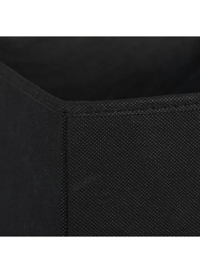 لوفت منظم، صندوق تخزين، مجموعة من 4 قطع، الطول 31.2 × العرض 31 × الارتفاع 31.5 سم، أسود، كتان، كرتون - 138885J - Image 2