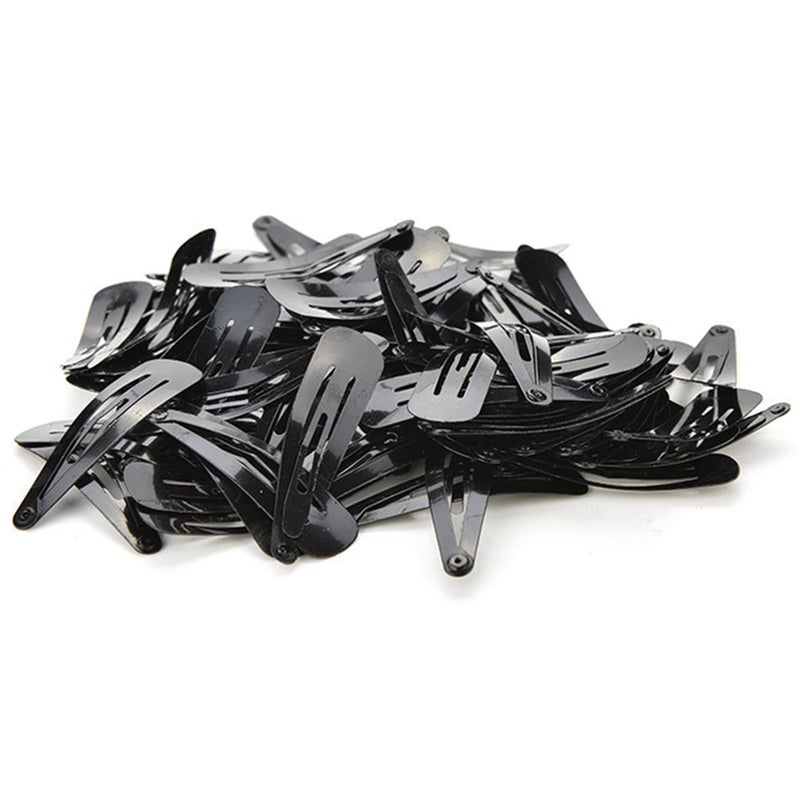 JFFX 12 Pieces Snap Hair Clips for Women, Hair Barrettes 2 Inch Metal Black Hair Clip for Girls Kids Teens Hair Accessories - Image 4