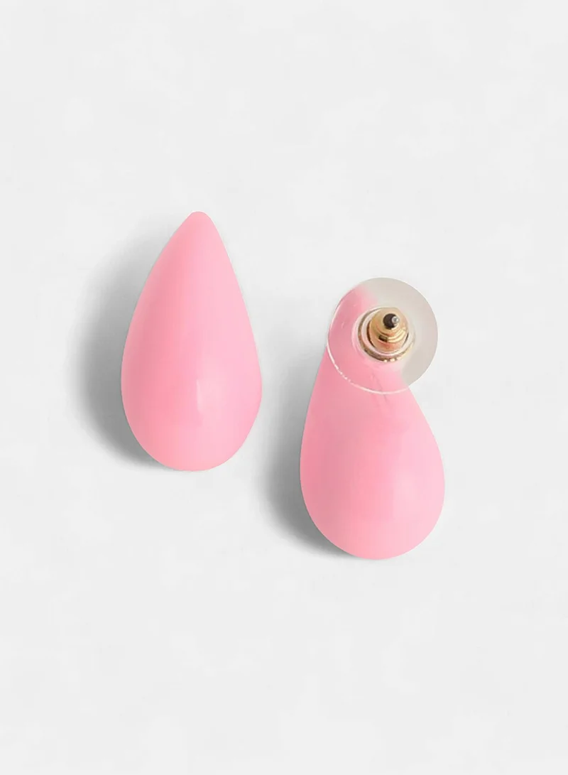 SOHI Teardrop Shaped Artificial Stud Earring Jewellery