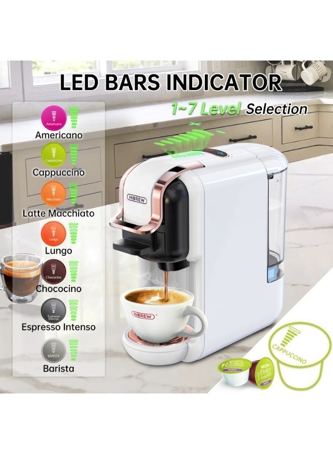 هيبرو ماكينة قهوة هاي برو متعددة الكبسولات 5 في 1 H2B أبيض (AC-514K) - Image 2