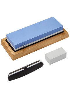 INKBIRD Knife Sharpeners Corundum Whetstone 2-in-1 Knife Sharpening Stone 1000/6000 Dual Grit Side with Anti-Slip Silicone Holder Angle Guide Correction Stone Ideal Grinding Stone for Chefs and Cooking Lovers  - Image 1