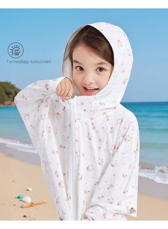 DEESHA Breathable, Sun-protected & Cool】baby Girls' Lightweight Autumn Jacket With Bat Sleeves - Sun Protection & Air-conditioning Outerwear - Image 1