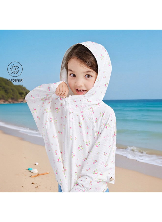DEESHA Breathable, Sun-protected & Cool】baby Girls' Lightweight Autumn Jacket With Bat Sleeves - Sun Protection & Air-conditioning Outerwear - Image 2