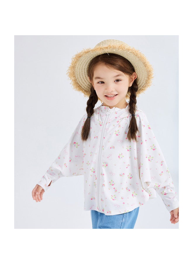 DEESHA Breathable, Sun-protected & Cool】baby Girls' Lightweight Autumn Jacket With Bat Sleeves - Sun Protection & Air-conditioning Outerwear - Image 4