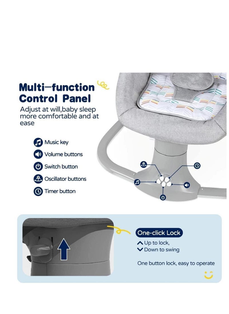 Arababy - 3-In-1 Deluxe Multifunctional Soothing Vibrational Baby Resting Bassinet - Image 1