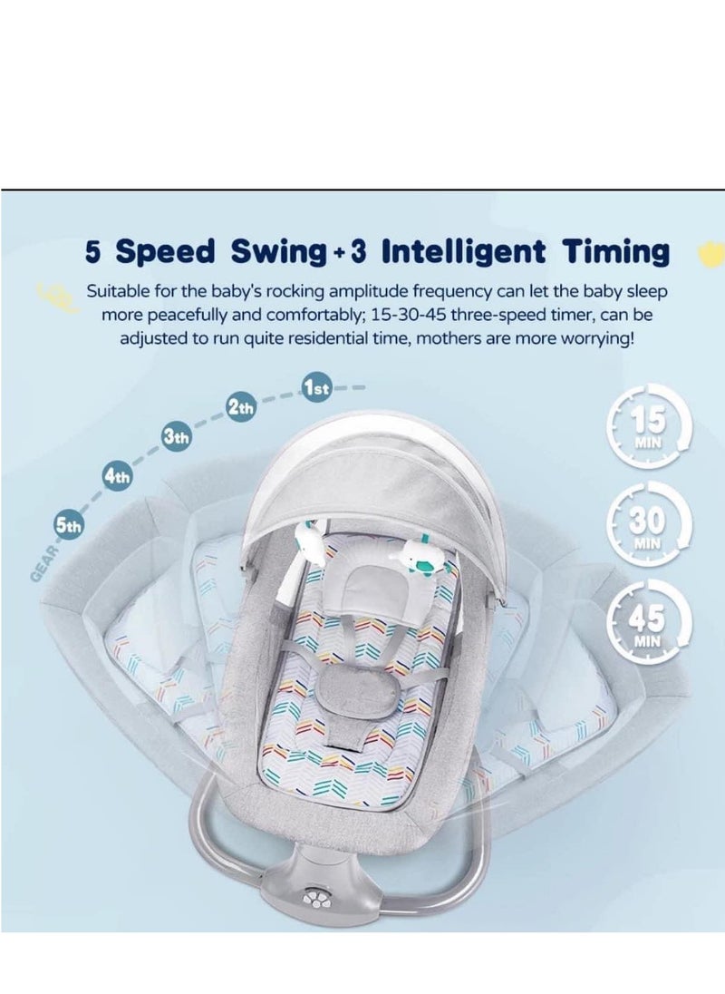 Arababy - 3-In-1 Deluxe Multifunctional Soothing Vibrational Baby Resting Bassinet - Image 1