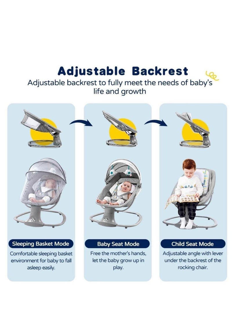Arababy - 3-In-1 Deluxe Multifunctional Soothing Vibrational Baby Resting Bassinet - Image 1