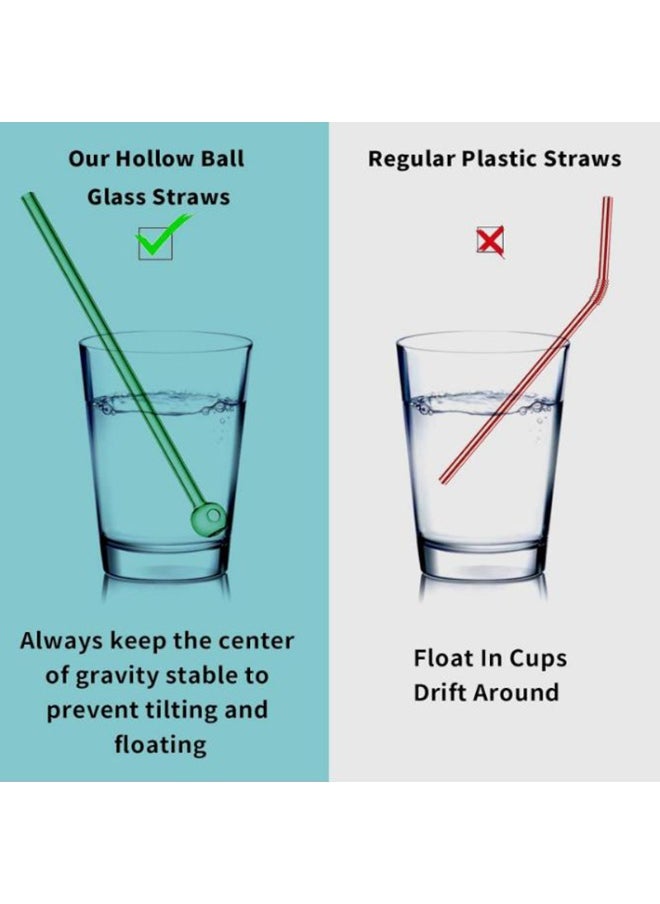 Generic 8 reusable straw colors (8 colors) 20x0.8x0.8cm and straw cleaning brush  - Image 4