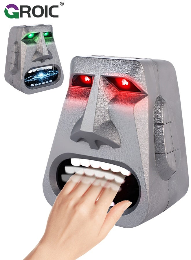 GROIC Interactive Lie Detector Game with Light and Sound Effects, 2 Playing Modes - Shock and Finger Bite, Truth Game Toy Table Party Game Toy, Lie Detector Polygraph Test Machine - Image 1