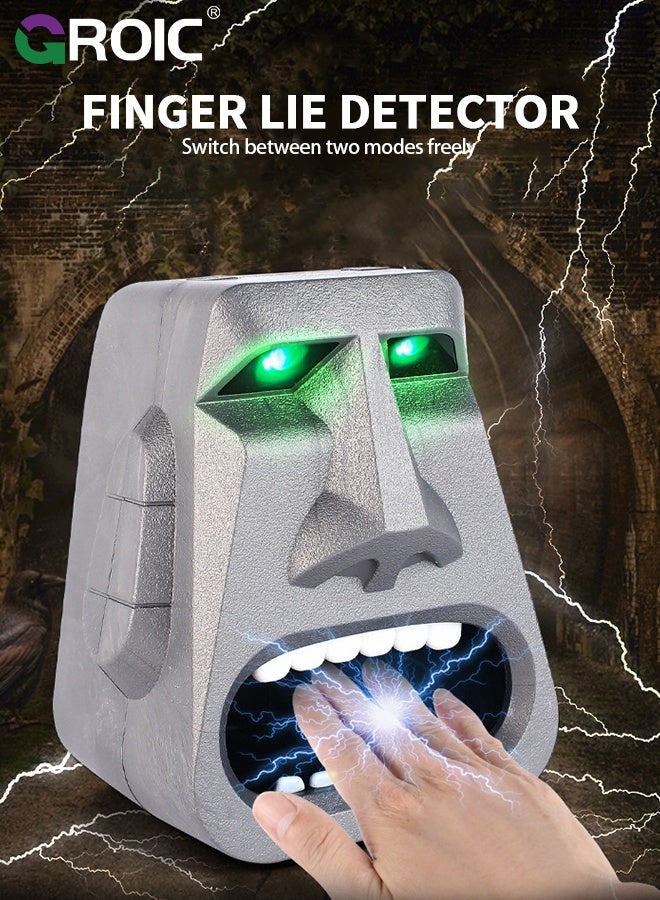GROIC Interactive Lie Detector Game with Light and Sound Effects, 2 Playing Modes - Shock and Finger Bite, Truth Game Toy Table Party Game Toy, Lie Detector Polygraph Test Machine - Image 3