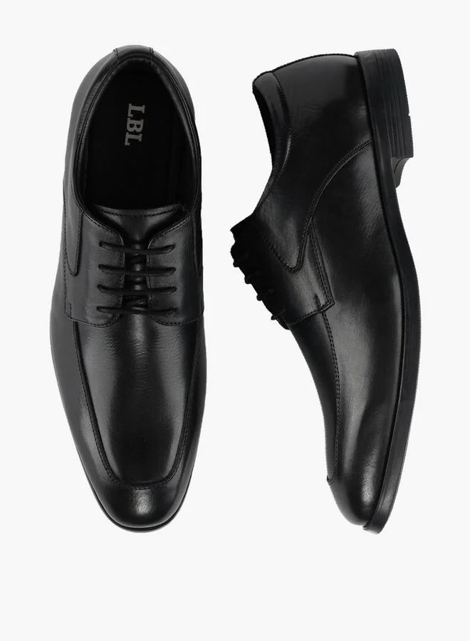 LBL By Shoexpress Men Leather Lace-Up Derby Shoes