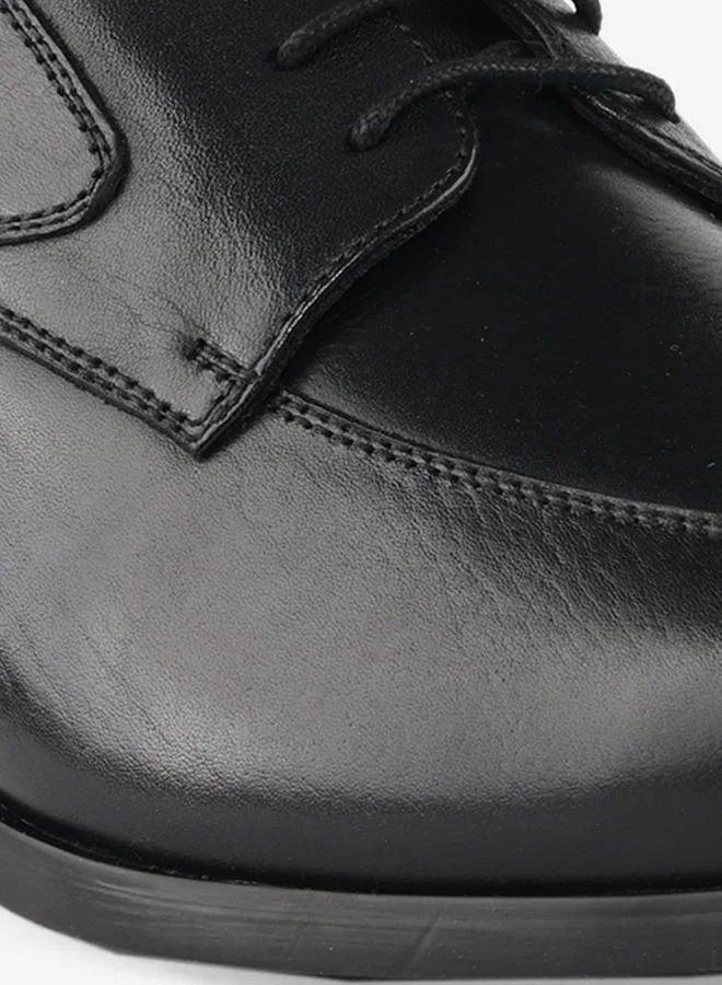 LBL By Shoexpress BLACK Men Leather Lace-Up Derby Shoes for Men | Best Price UAE
