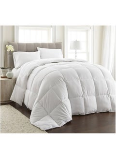 DubaiGallery 3 Pcs Set Bedding Comforter Duvet Insert Grid Quilted Comforter with Corner Tabs Box Stitched Down Alternative fill Warm Comforter Machine washable 220X240 CM  - Image 1