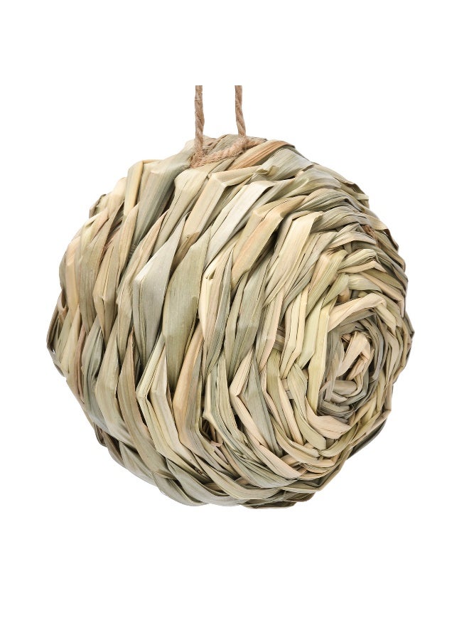 آنا بيت طيور خارجي مصنوع يدويًا من نسيج أعشاب الكركديه لتزيين الحدائق - Image 2