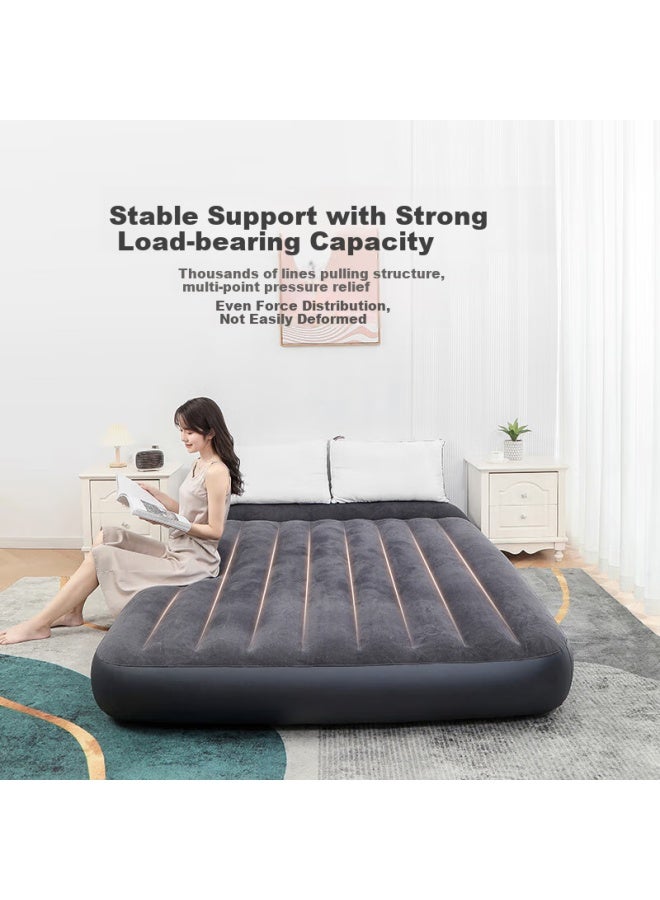 Intex 64148 Double Inflatable Air Bed With Built-in Electric Pump, Pillow, Portable Folding Bed For Home, Car, And Rv Use - Image 2