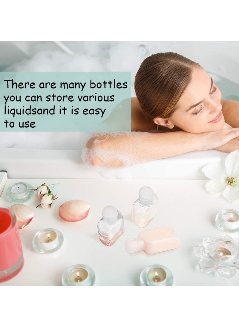 SYOSI Empty Clear Plastic Travel Bottles 30 Pieces 1oz Containers Portable with Flip Cap Refillable Reusable Squeezable Toiletry Cosmetic - Image 2