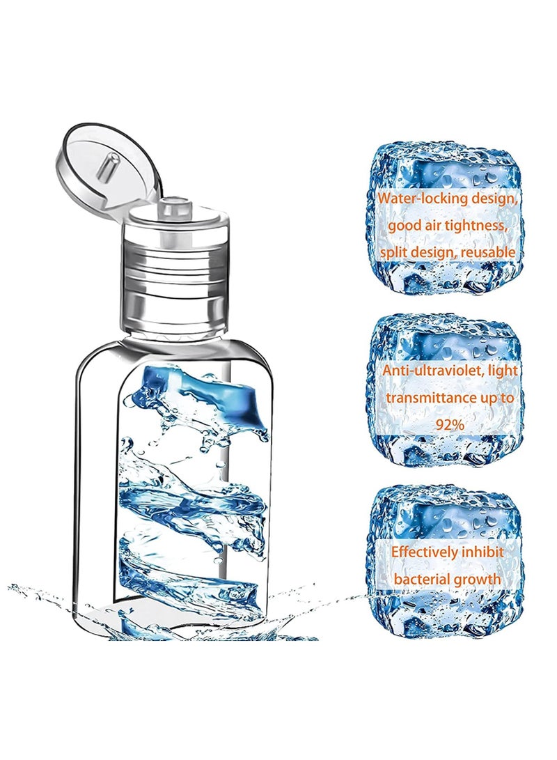 SYOSI Empty Clear Plastic Travel Bottles 30 Pieces 1oz Containers Portable with Flip Cap Refillable Reusable Squeezable Toiletry Cosmetic - Image 4