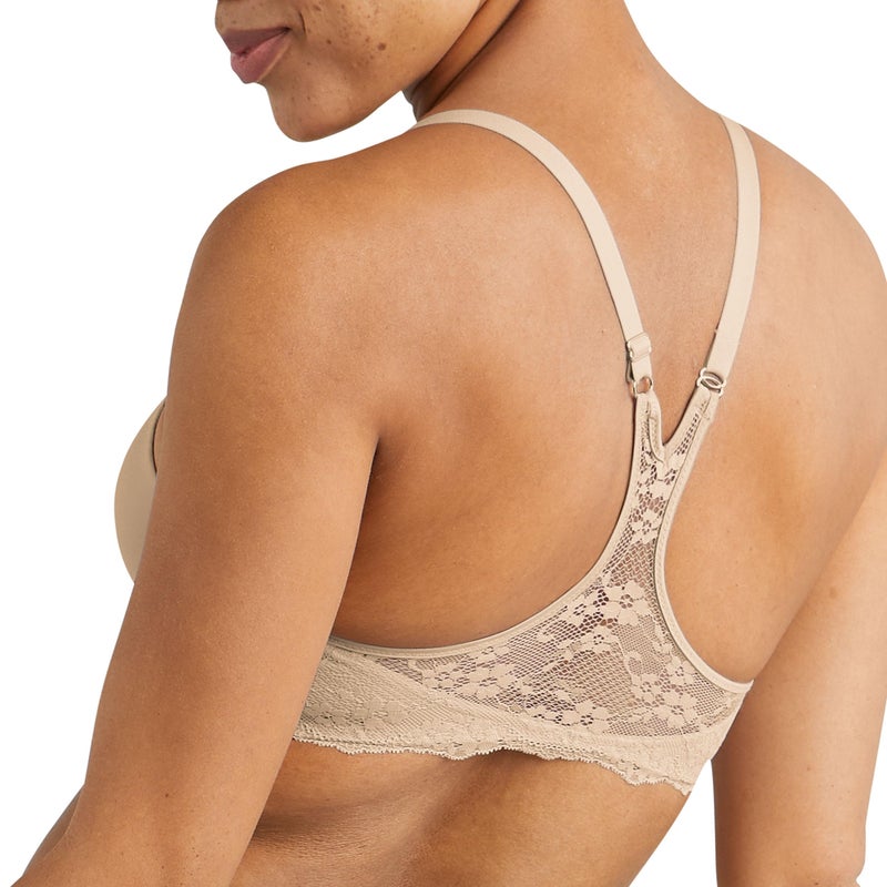 Maidenform Womens One Fab Fit T-shirt Bra, Lightly-lined Underwire Racerback For Bras, Latte Lift, 38B US - Image 3
